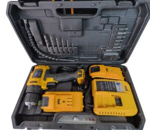 Taladro Inalámbrico Batería Recargable Amarillo