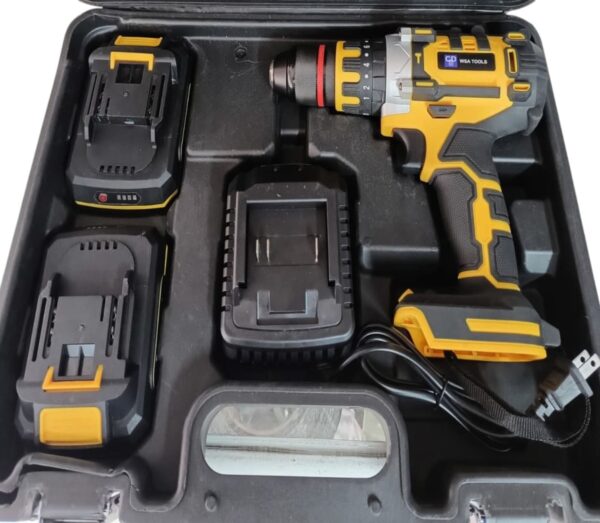 Taladro Wsa Tools 1/2'' Inalámbrico Maletín 2 Baterías 21v Amarillo